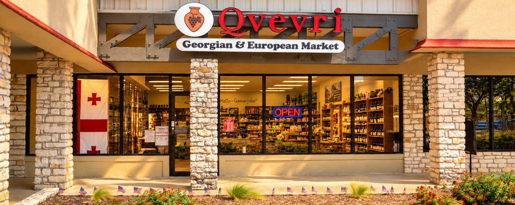 Qvevri Market storefront in Round Rock serving the Austin area