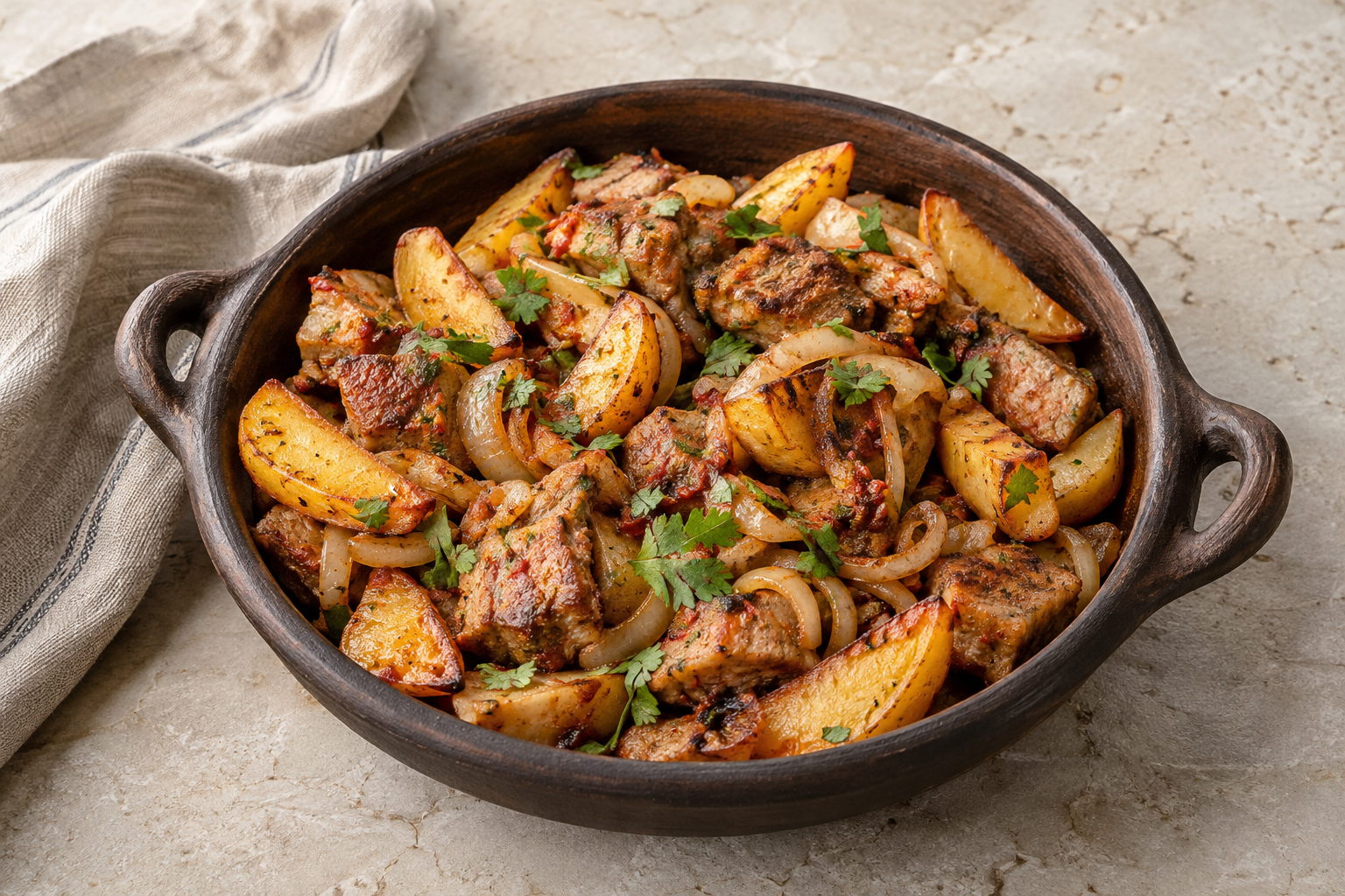 Ojakhuri (Georgian Pork & Potatoes)